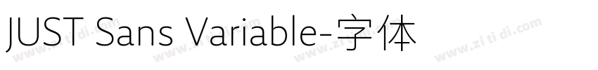 JUST Sans Variable字体转换